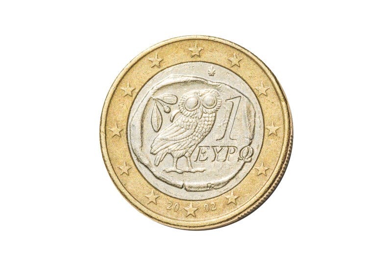 Greek one euro coin