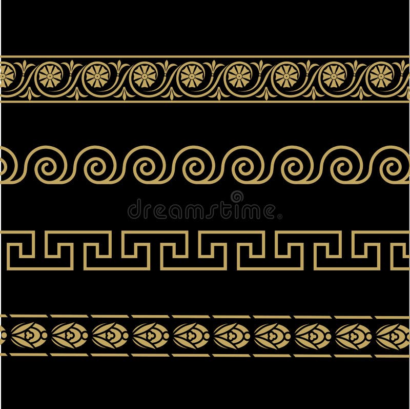 Greek ornament. Patterns in antique style. royalty free illustration