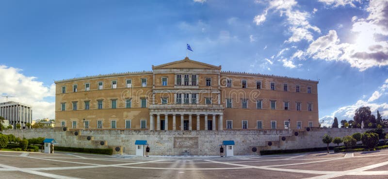 Panoramico da greco l'edificio, atene.