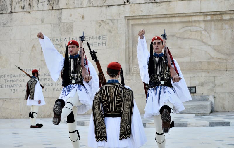 Greek Presidential guards editorial photo. Image of performance - 56115246