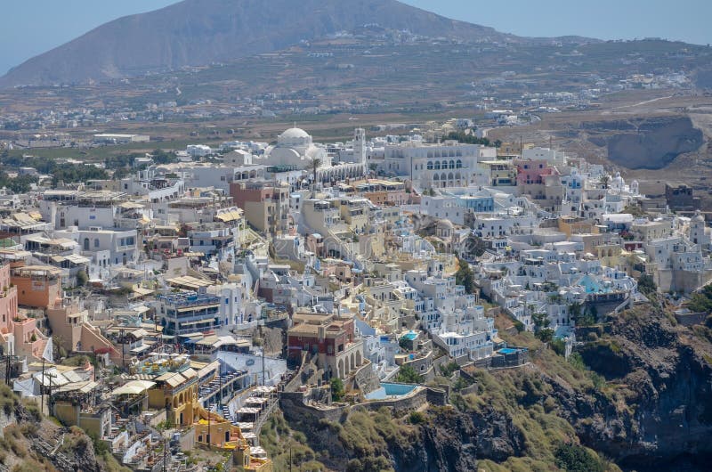Greek Resort Island of Santorini Stock Image Image of city lagoon Greek Resort Island of Santorini Stock Image Image of city lagoon