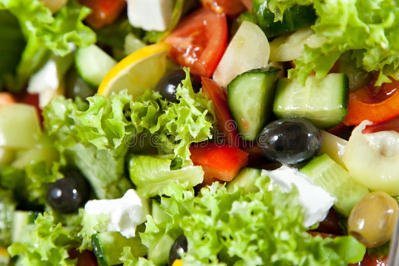 Greek Salad stock image. Image of diet, eating, antipasto 19821851
