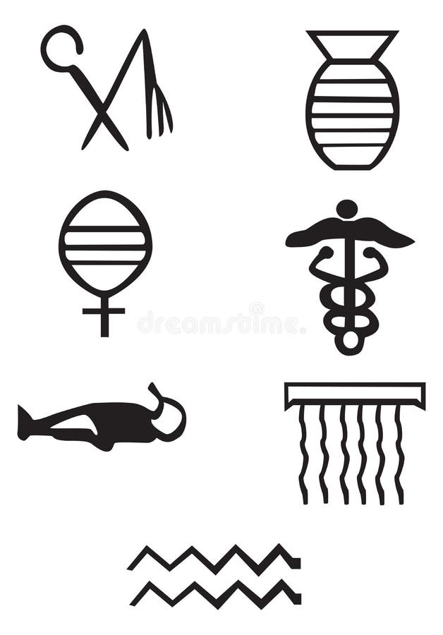 Greek Signs and Symbols - Tattoo Stock Vector - Illustration of scythe,  eternity: 163025489