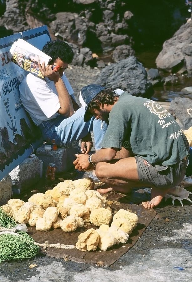 Greek sponge fisherman