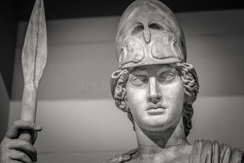 Greek statue of goddess Athena