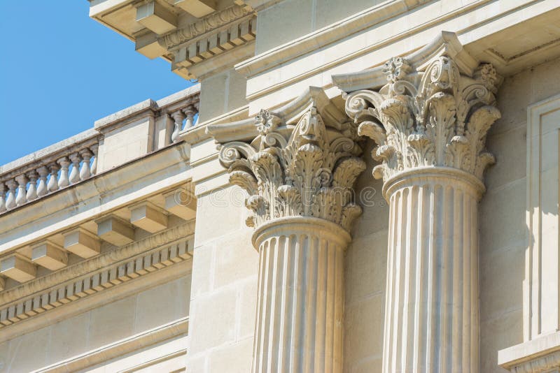 Greek Stone Corinthian Columns Stock Photo Image of column, marble