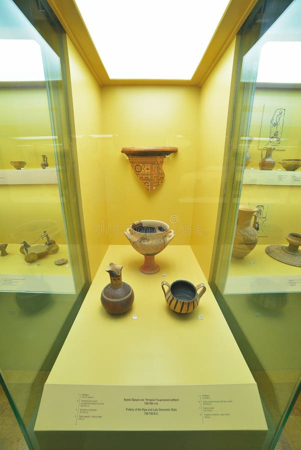 Greek Bronze Age Art in the Louvre Museum in Paris, France Editorial