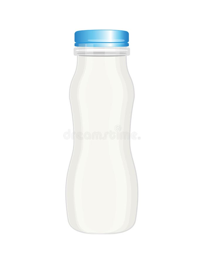 Milkshake in plastic cup milk based product Vector Image