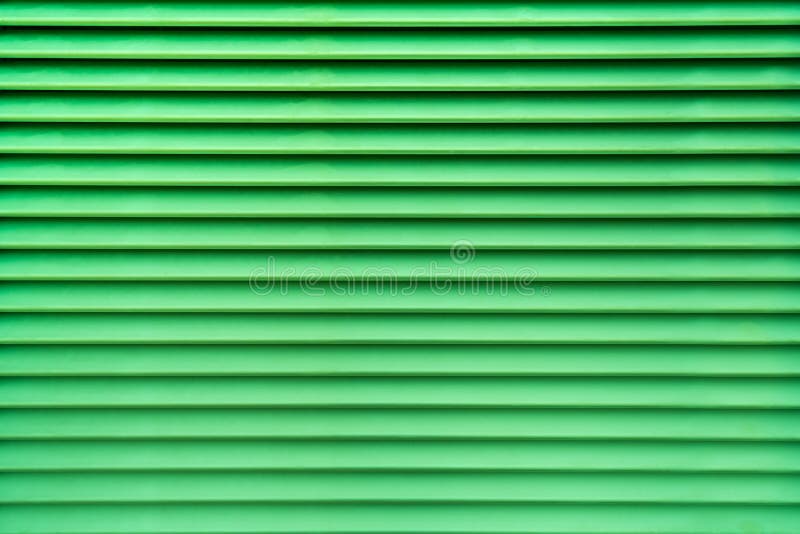 Green Abstract Background of Air Vent in Horizontal Pattern Stock Photo