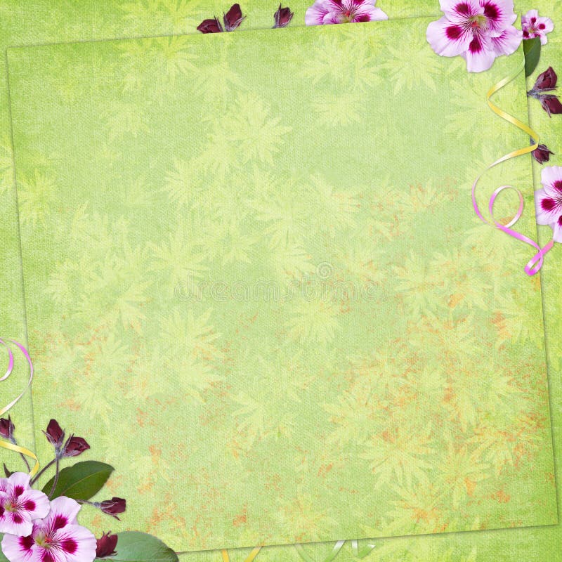 Green Abstract Background for Invitation Stock Illustration