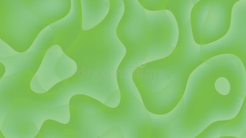 Green abstract background with overlapping shapes stock illustration