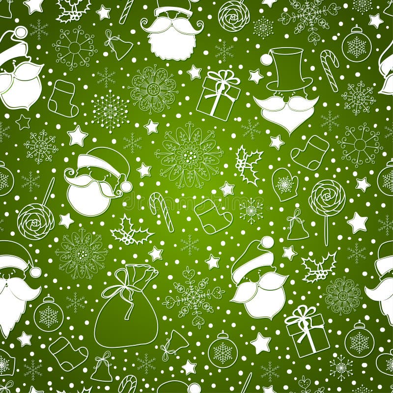 Green Abstract Background with Snowflake Stock Vector - Illustration of