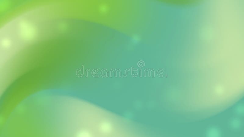 Green Abstract Background with Soft Waves and Light Glow Effect vector illustration