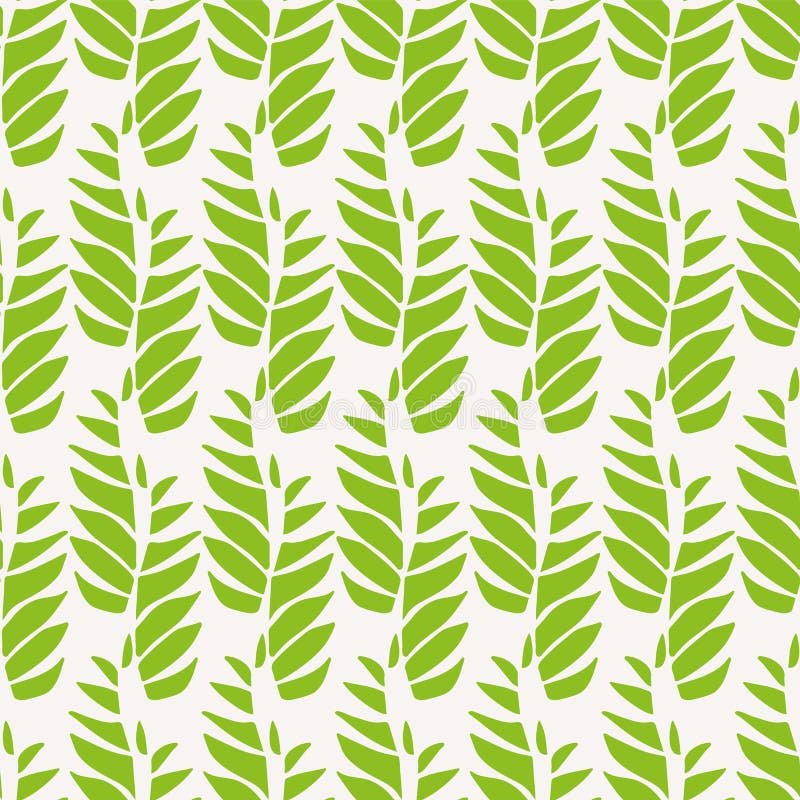 Green abstract leaves in relaxed vertical geometric design. Seamless vector pattern on light background Great for spa vector illustration Green abstract leaves in relaxed vertical geometric design. Seamless vector pattern on light background Great for spa vector illustration