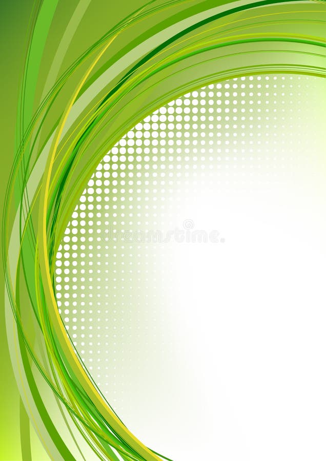 Green abstract motion vector illustration