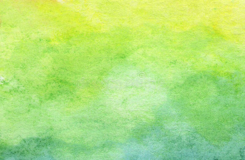 Green Watercolor Scribble Texture. Abstract Watercolor on White