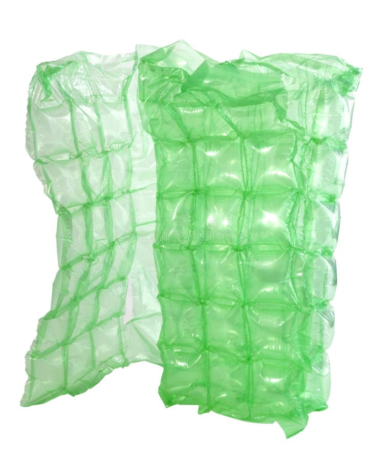 Green Air Pillow Packaging stock photo. Image of packaging 135937766
