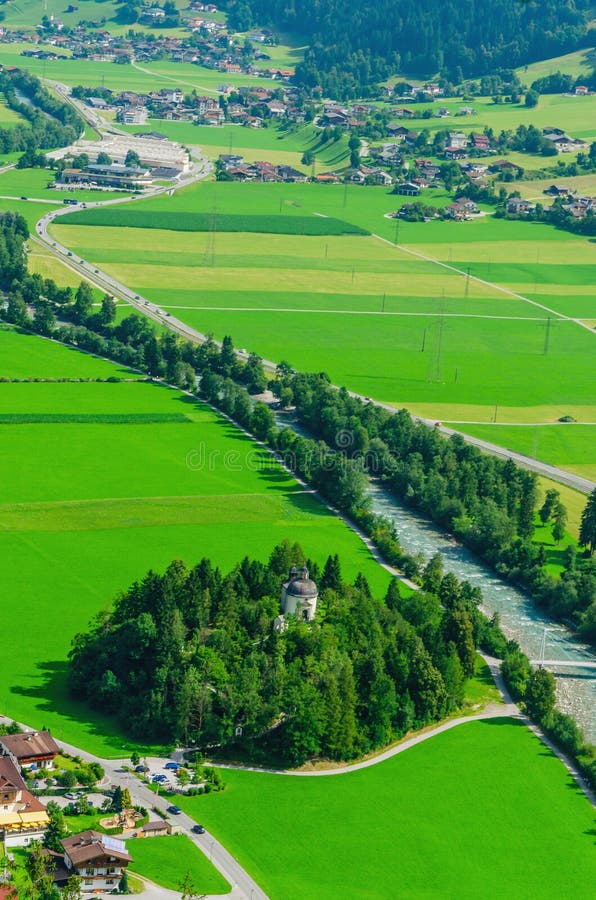 Green alpine meadows of the Alps, Austria