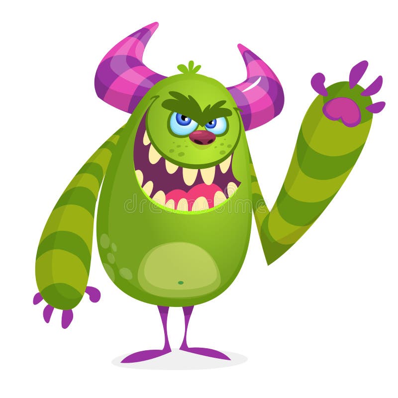 Angry Cartoon Pequeno Troll. Ilustração Vetorial De Um Pequeno Monstro  Assustador Royalty Free SVG, Cliparts, Vetores, e Ilustrações Stock. Image  104064128