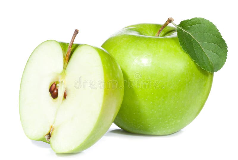 Green apple stock image. Image of leaf, fresh, apple 15051667