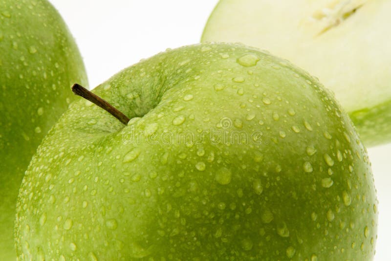 Green Apple. Fruit for Vitamins. Stock Photo Image of apple, healthy
