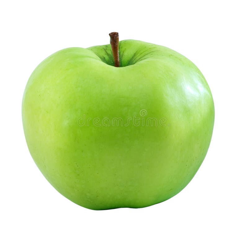 Green apple isolated