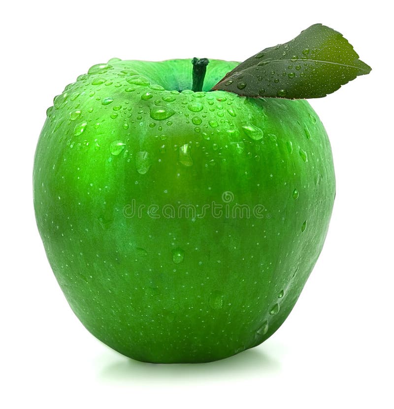 Green apple isolated