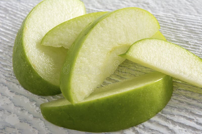 Green Apple Slices stock photo. Image of nature, diet 36129556