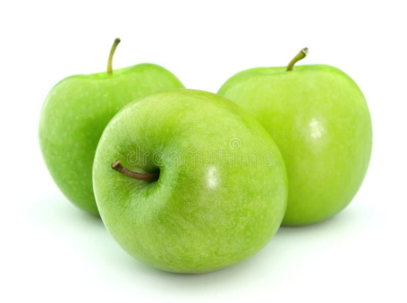 Green apples stock photo
