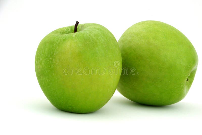 Green apples stock image