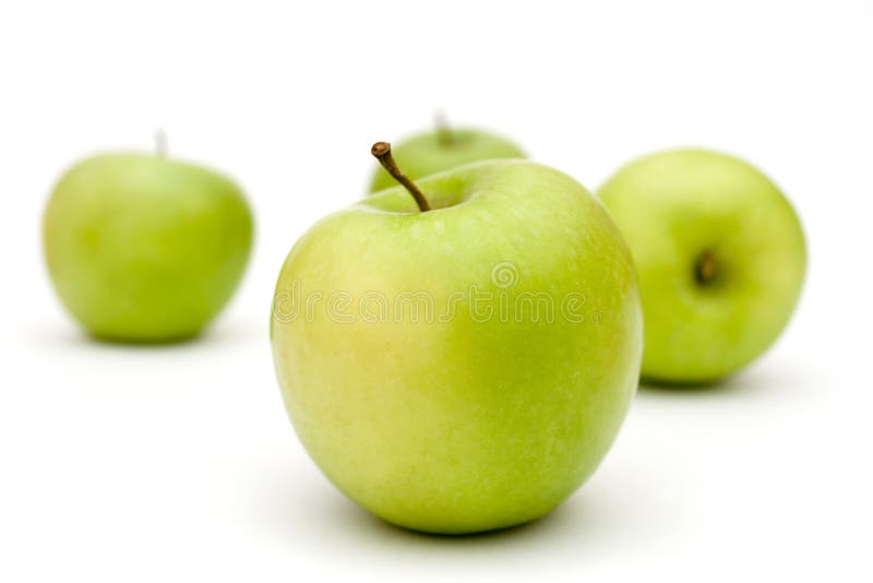 Green apples royalty free stock images