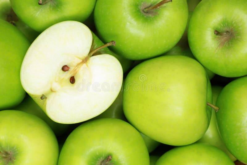 Green apples royalty free stock images