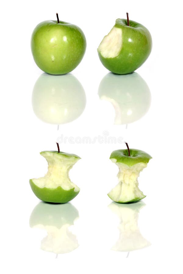 Green apples stock image