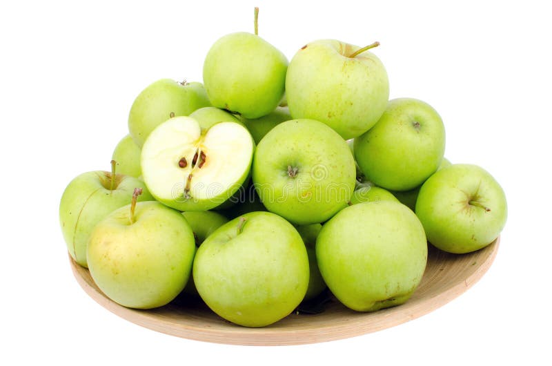 Green apples stock photos
