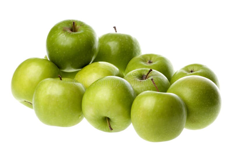 Green Apples Isolated stock photography