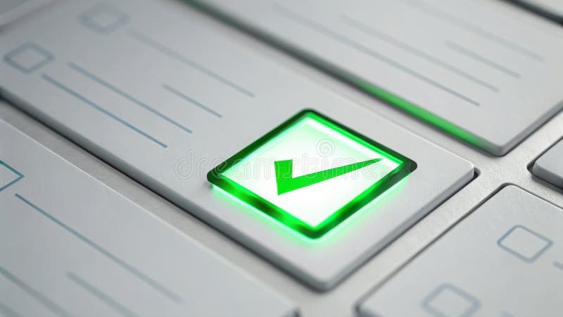 Green arrow button on a computer keyboard highlighting digital interaction and user engagement royalty free illustration