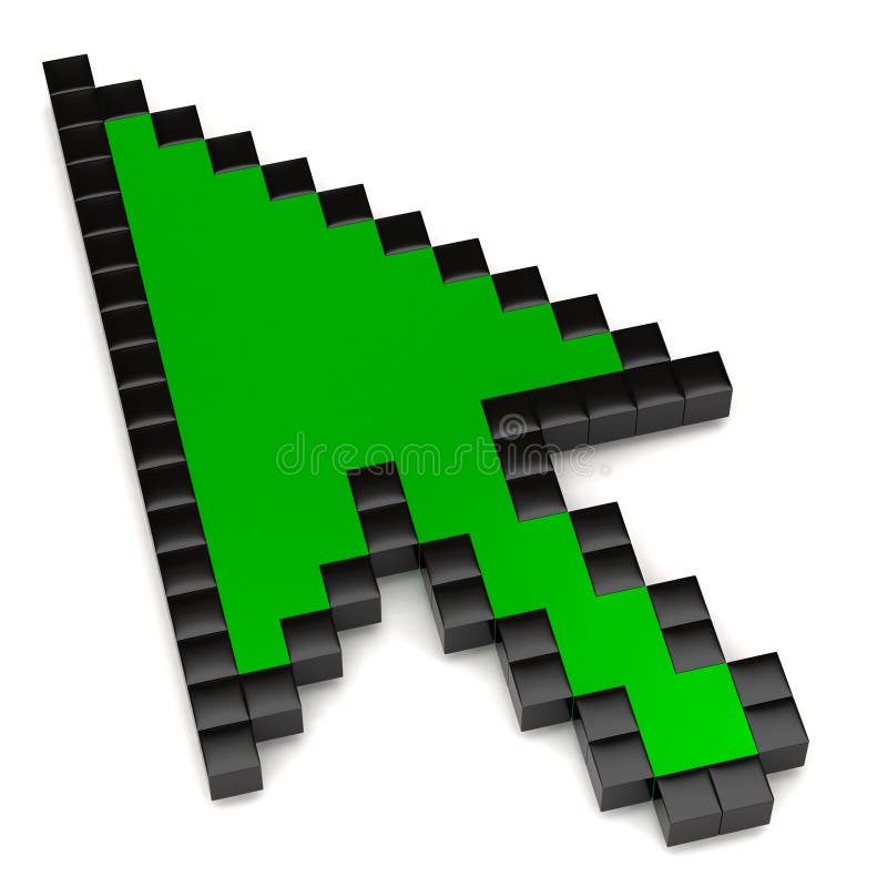 Green arrow cursor