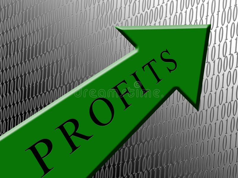 Green Arrow Profits vector illustration