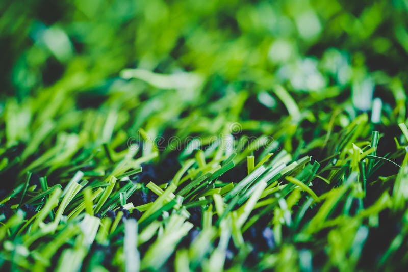 Artifact grass closed up shot for indoor sport field