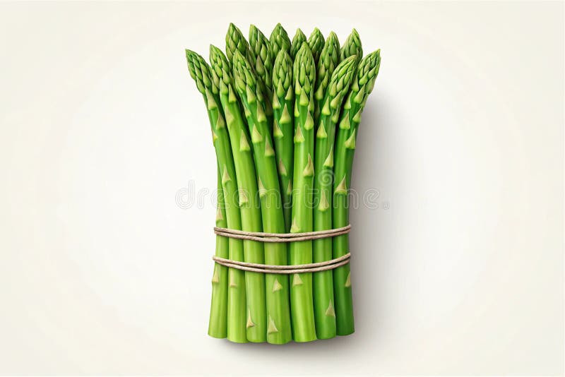 Green asparagus bunch design illustration vector illustration.