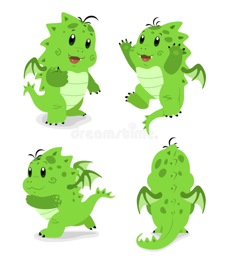 Animated Dino Game Character Sprite Stock Vector - Illustration of chibi,  green: 130719166