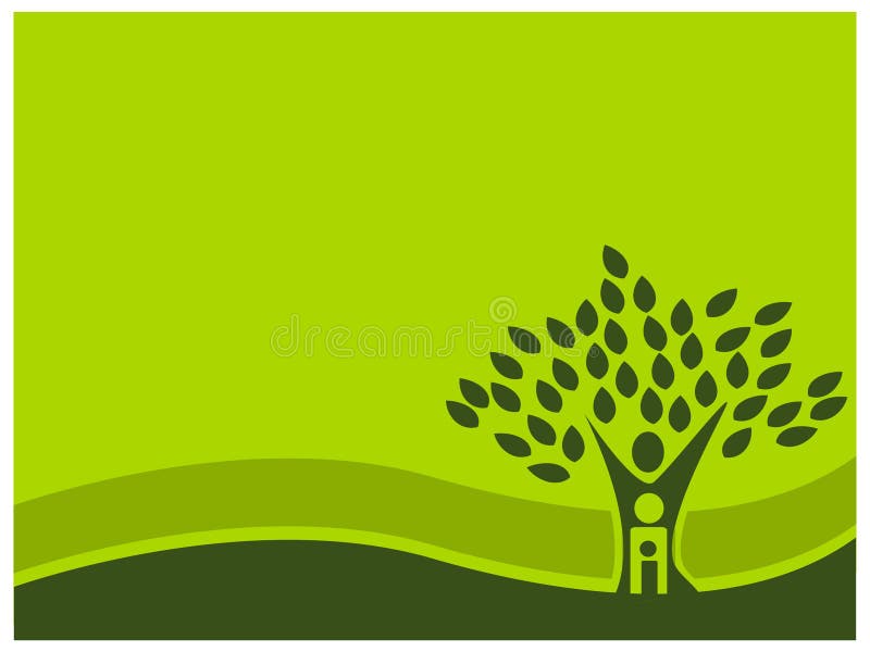 Green Background with Yoga. Natural Background Stock Vector - Illustration  of people, green: 114673975