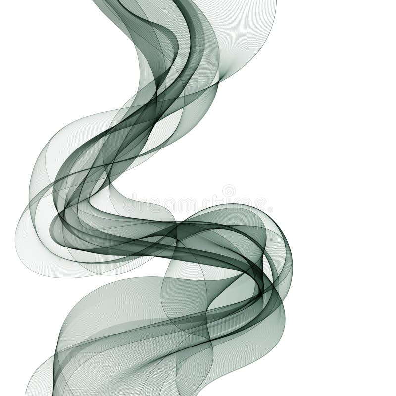 Fond verde cu undă. abstracție ca element de proiectare. prezentare. eps 10