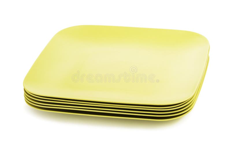 Green Bamboo Plates Set stock photo. Image of naturally 49666618