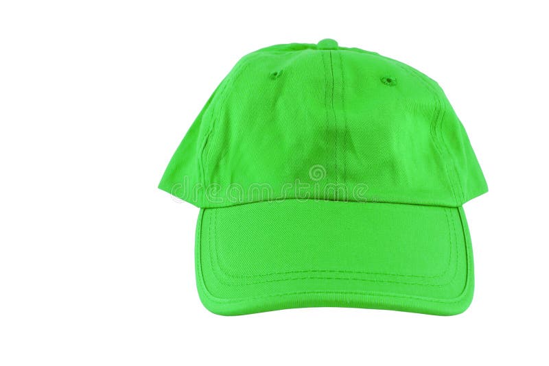 Green baseball cap royalty free stock image