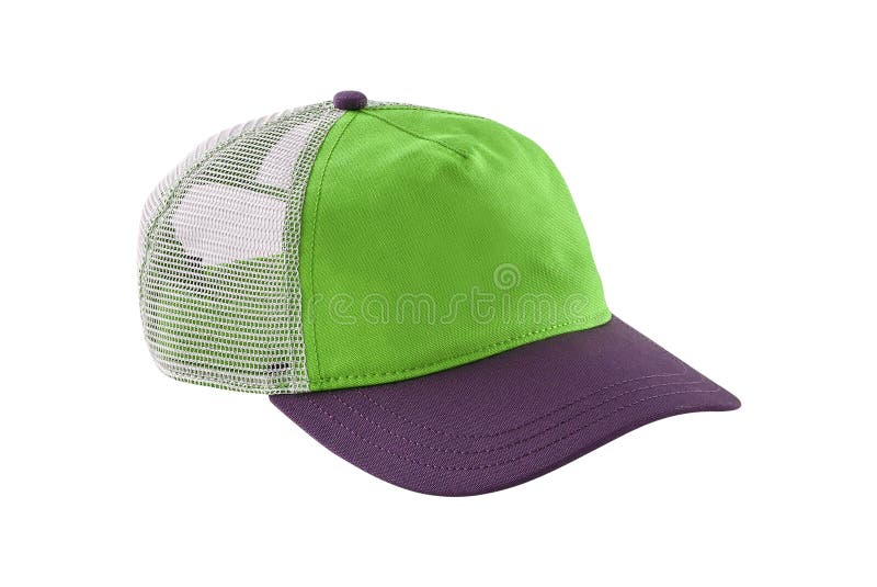 Green Baseball Cap Isolated stock photography