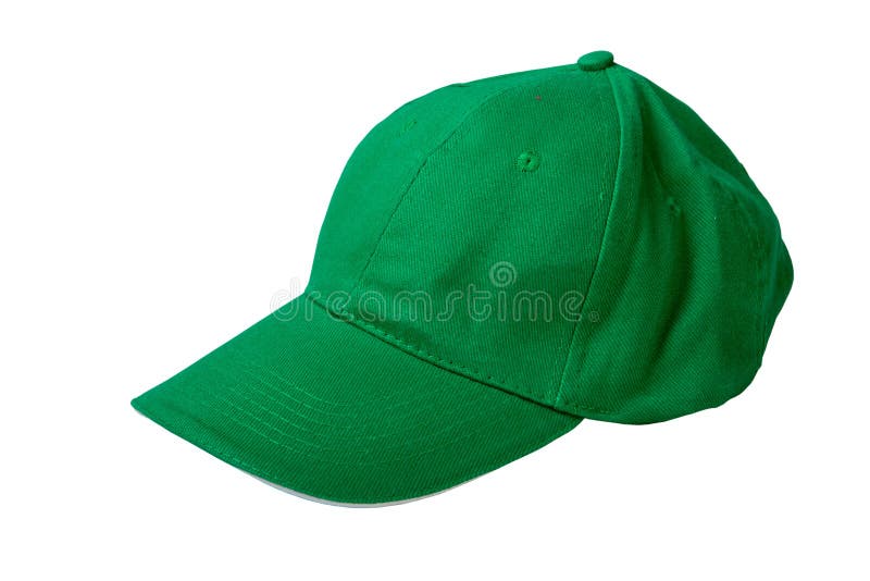 Green baseball cap stock images
