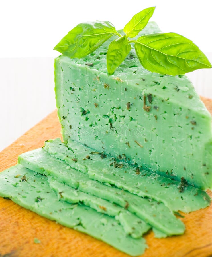Green Basiron Pesto cheese stock image. Image of basil 26667075