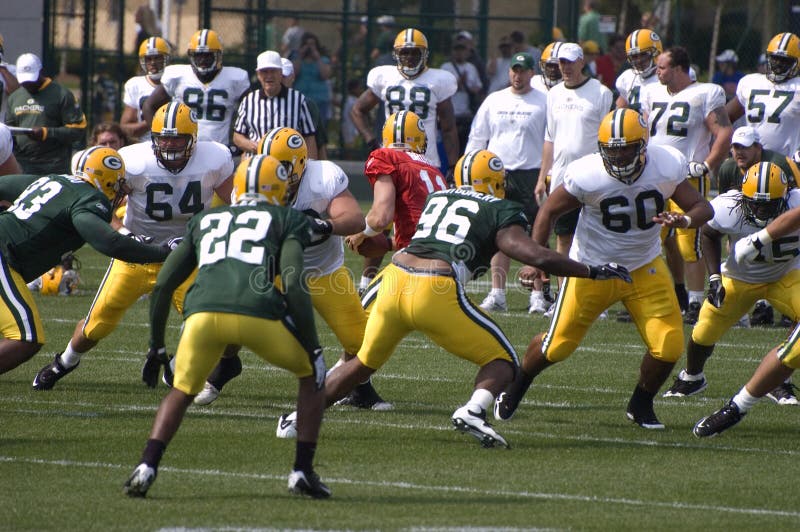 Green BayVerpacker NFLAusbildungslager Redaktionelles Stockfotografie