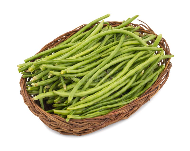 Green Beans in Basket stock image. Image of crop, ingredients 158853147